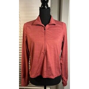 Vuori Women’s Crescent 1/2 Zip Pullover Small Spice Heather Athletic Training